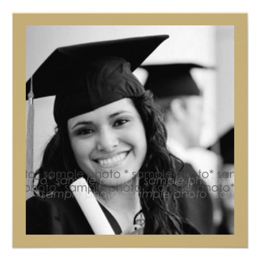Monogram Alphabet Graduate Graduation Photo Party Custom Invite