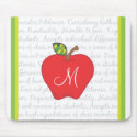 Monogram Apple Mousepad mousepad