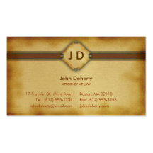 Monogram Attorney at Law - Business Card