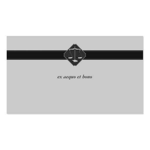 Monogram Attorney at Law - Business Card (back side)