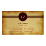 Monogram Attorney at Law - Business Card business cards