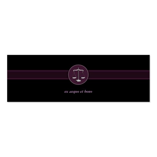Monogram Attorney at Law - Business Card (back side)
