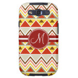 Monogram Aztec Andes Tribal Mountains Triangles Galaxy SIII Cover