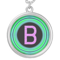 Monogram "B" necklaces
