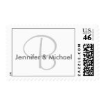 Monogram B Wedding Stamp Postage