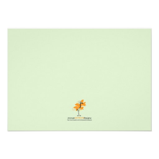 Monogram Baby Rattle Shower Invitation