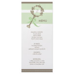 Monogram Baby Rattle Shower Menu rack cards