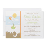 Monogram Balloon Baby Shower Invitation