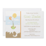 Monogram Balloon Baby Shower Invitation