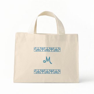 Monogram blue baby - child tiny bag bag