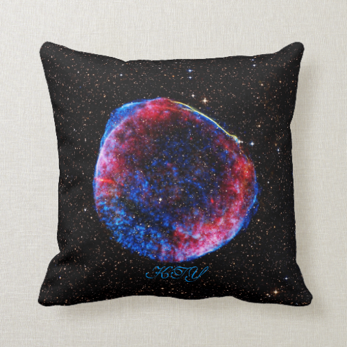 Monogram Brightest Supernova Ever space picture Pillow Monogram Brightest Supernova Ever space picture Pillow