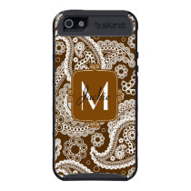 Monogram Brown Paisley Skinit iPhone 5 Cover