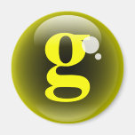Monogram Bubble G Magnets