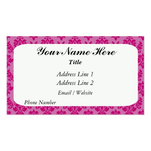 Monogram Business Card (back side)