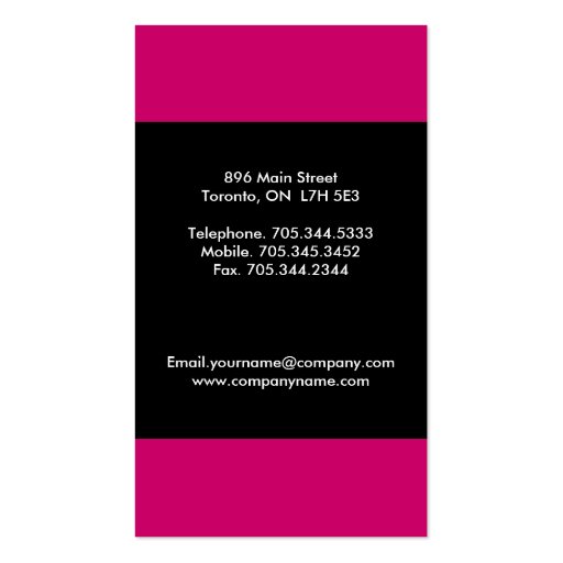 Monogram Business Cards (back side)