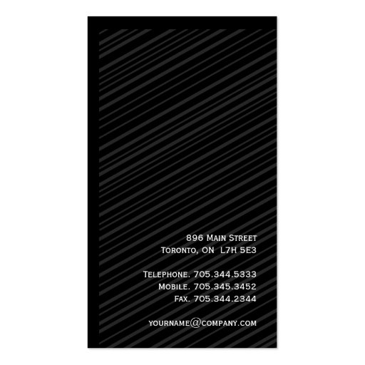 Monogram Business Cards (back side)