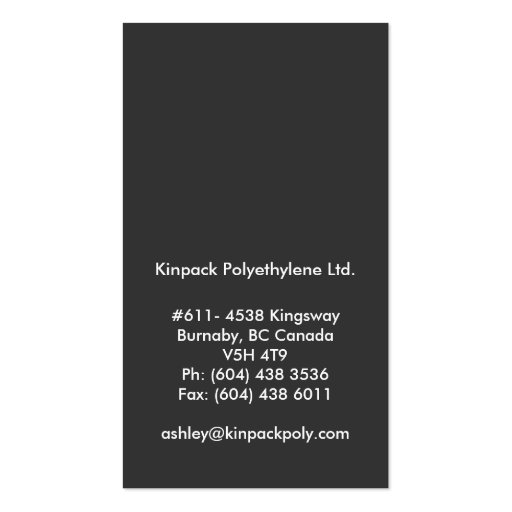 Monogram Business Cards (back side)