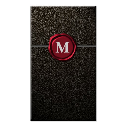 Monogram businesscards business card templates (front side)