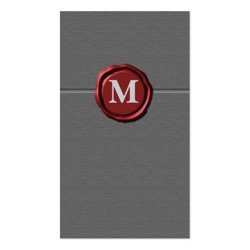 Monogram businesscards business card templates (front side)