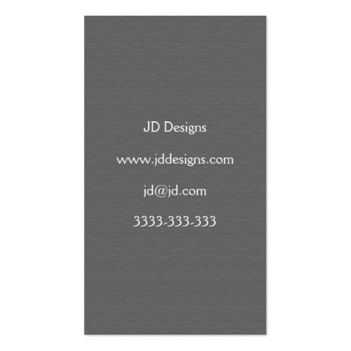 Monogram businesscards business cards (back side)