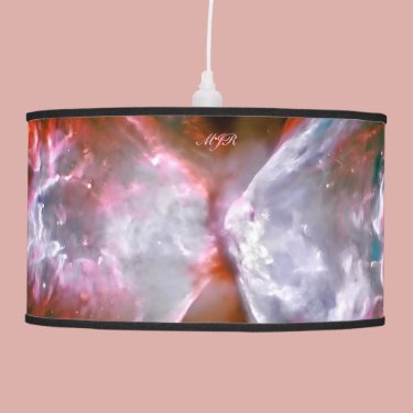 Monogram, Butterfly Nebula in Scorpius space image Hanging Lamps