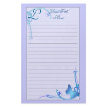 Monogram Butterfly Stationery