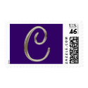 Monogram C “Antique Silver” postage