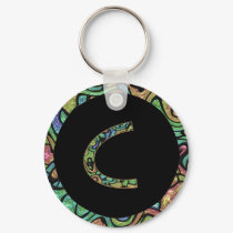 Monogram C keychains by CuteSmallThings Monogram C keychains