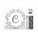 Monogram C Wedding Invitation Initial Monograms