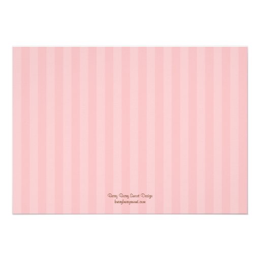 Monogram Cake Bridal Shower Invitation - Pink