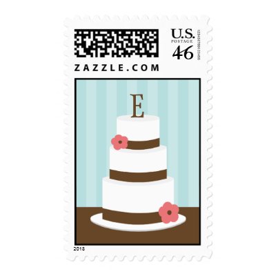 Custom wedding postal stamps