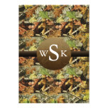 Monogram Camouflage Wedding Invitation