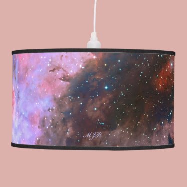 Monogram Carina Nebula, deep space astronomy Hanging Lamps