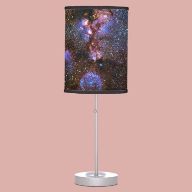 Monogram Cats Paw Nebula in Scorpius space picture Table Lamp