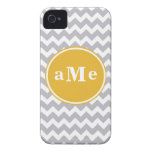 Monogram Chevron iPhone 4 Cases