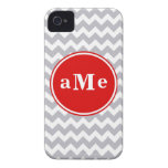 Monogram Chevron Case-Mate iPhone 4 Cases