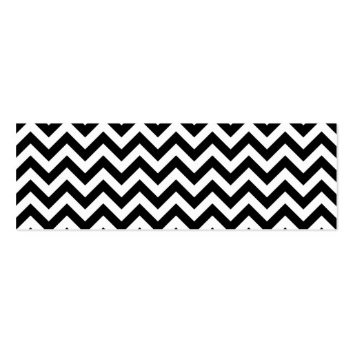 Monogram Chevron Pattern Business Cards (back side)