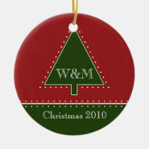 Monogram Christmas Tree Ornament