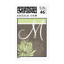Monogram Crysthanamum Postage Stamp