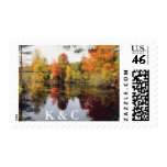 Monogram Custom Wedding Postage Fall Wedding