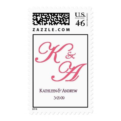 Monogram Customizable Postage Stamp