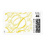 Monogram D 18 by Ceci New York Postage Stamp