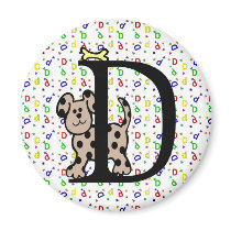 Monogram "D" Magnet by nextstopitaly Monogram "D" Magnet