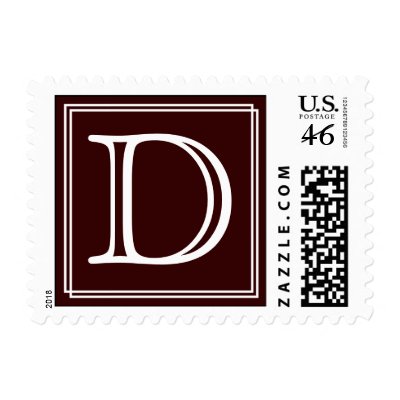 Monogram : D Postage