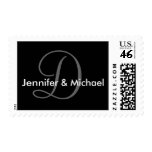 Monogram D Wedding Stamp Postage