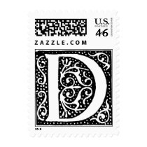 Monogram 'D' with Dots - Stamp