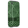 Monogram Damask Chevron Deluxe Designer Iphone 3 Tough Cases