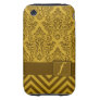 Monogram Damask Chevron Deluxe Designer Tough Iphone 3 Cases
