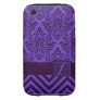 Monogram Damask Chevron Deluxe Designer Tough Iphone 3 Cover