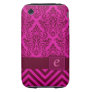 Monogram Damask Chevron Deluxe Designer Iphone 3 Tough Covers